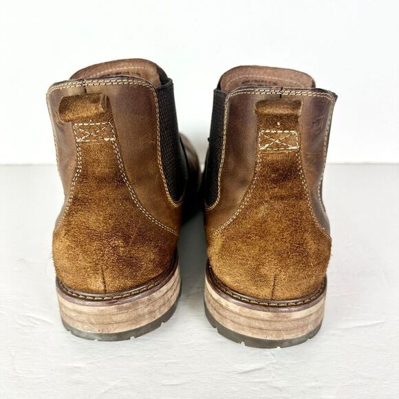 Florsheim Chalet Plain Toe Gore Chelsea Boot Size 11.5 Brown Leather - Picture 6 of 8